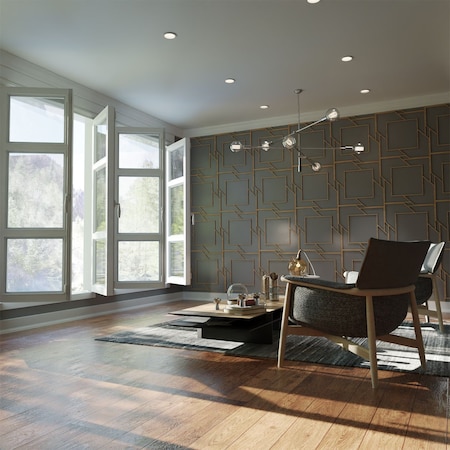 Ekena Millwork Large Monument Decorative Fretwork Wood Wall Panels, Wood (Paint Grade), 23 3/8"W x 23 3/8"H x 3/8"T WALW24X24X0375MMTMF